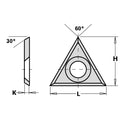 Hw-Mg Triangular Replaceable Knife 22X19X2Mm