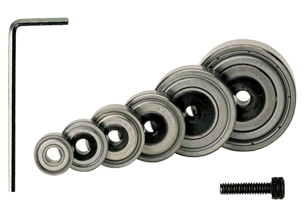 Set Of 6 Bearings, Screw And Hex Key For Rabbet.