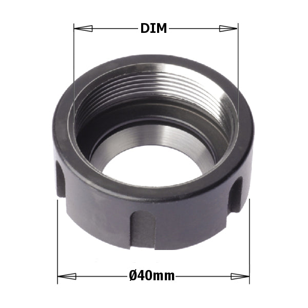 Er20 Clamping Nut M25X1M5  Rh