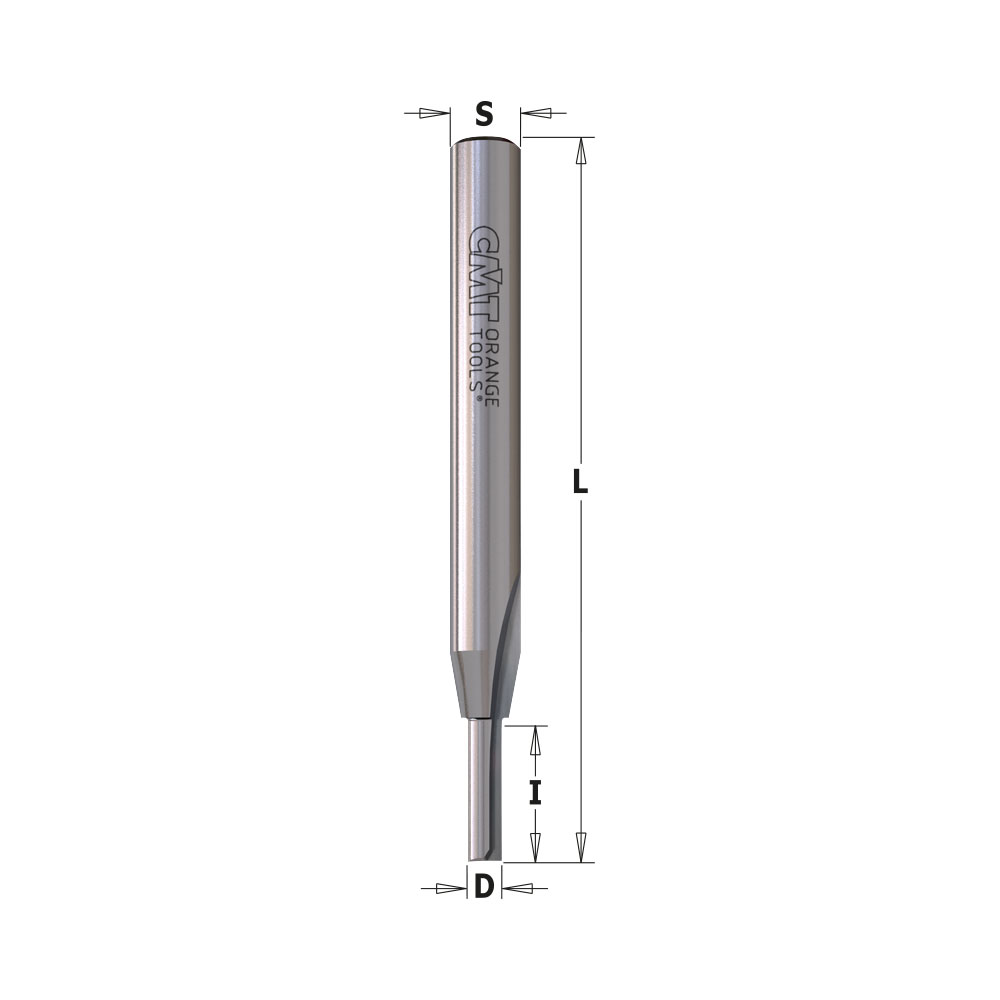 Straight Bit Solid Hw S=6,35 D=3,2X12,7X51