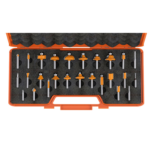26-Piece Super Router Bit Set Hw S=8