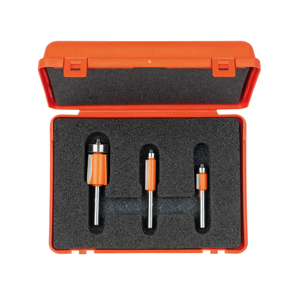 Flush Trim Bits-Set 3Pcs S=6.35 Hm