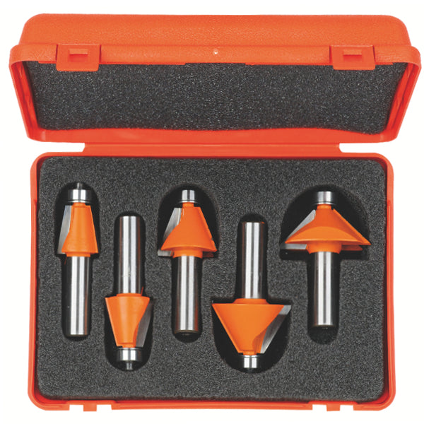 Chamfer Bit Set 5-Piece Hw S=12,7
