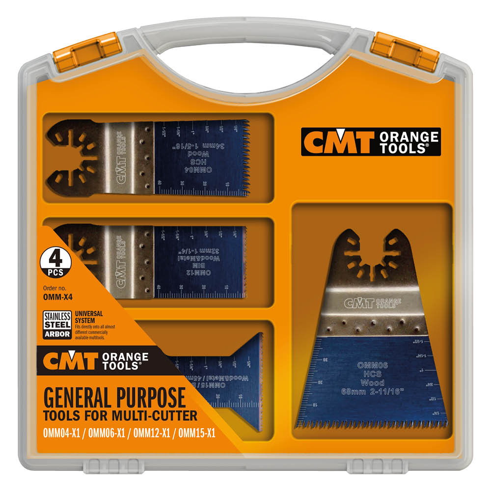 4 PIECE MULTIPURPOSE SET FOR OSCILLATING MULTI-TOOLS