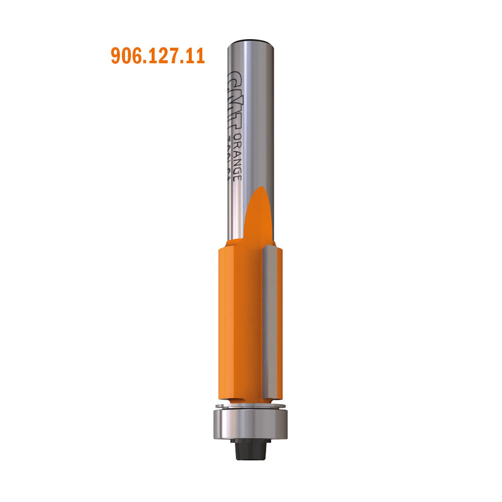 FLUSH TRIM BIT W/BRNG HW Z3 S=6.35 D=12.7x25.4x71 RH