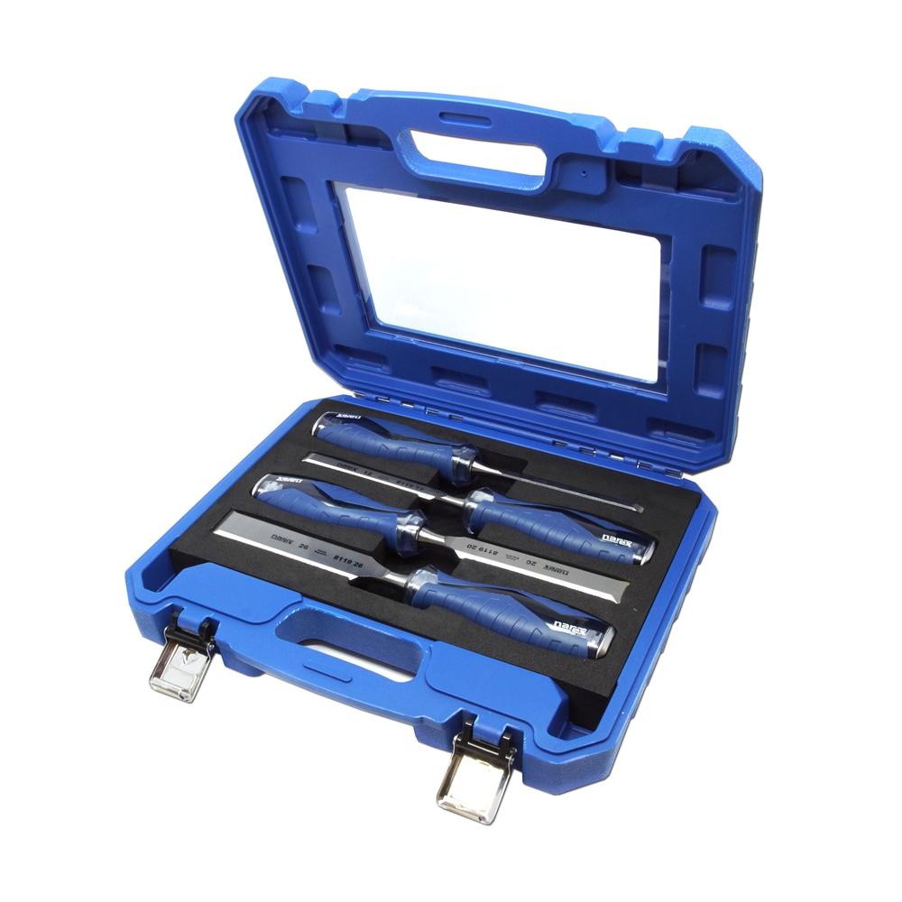 Impact HD Bevel Edge Chisels 4pc Plas Case