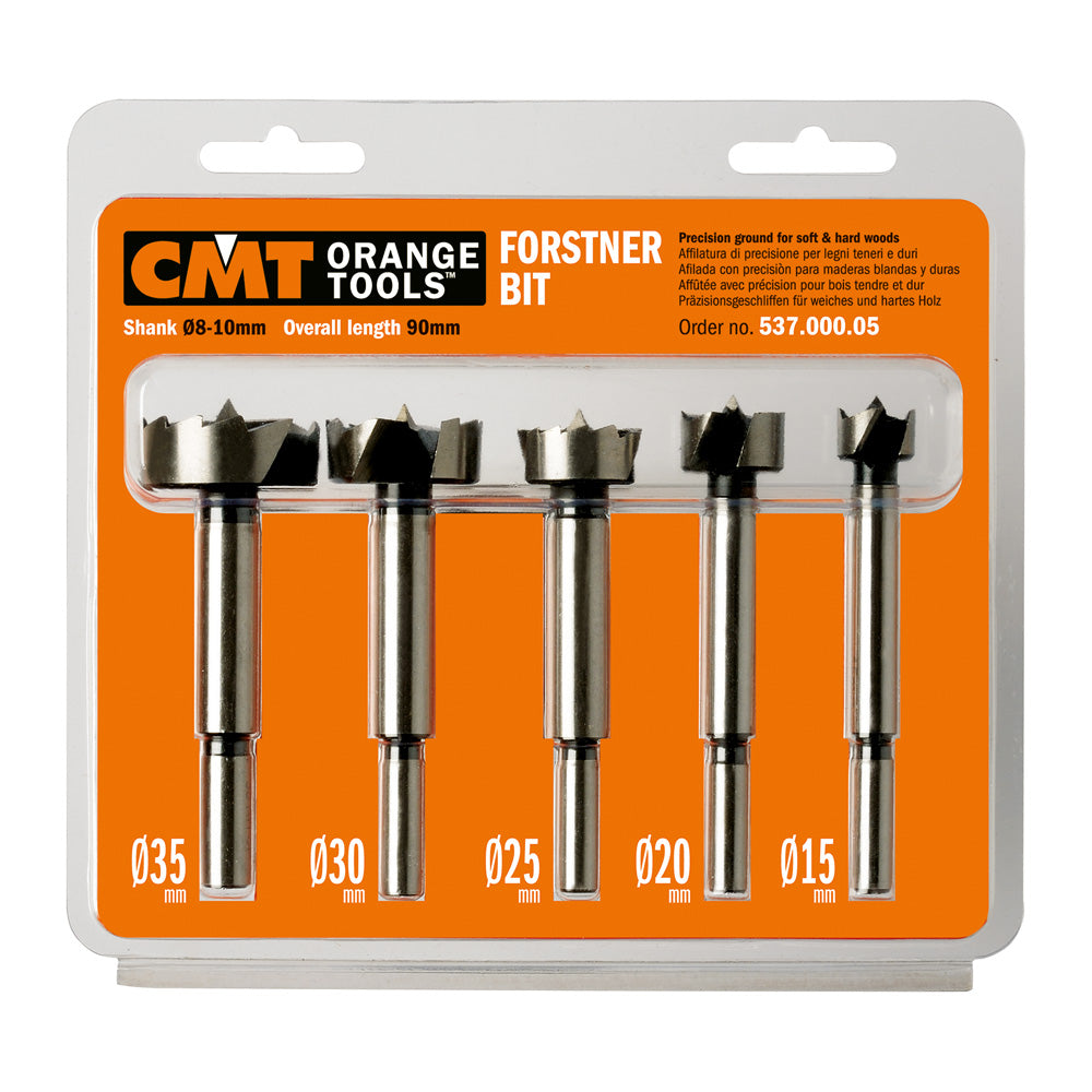Forstner Bit Set With Case 5-Pce Hl S=8-10 Rh
