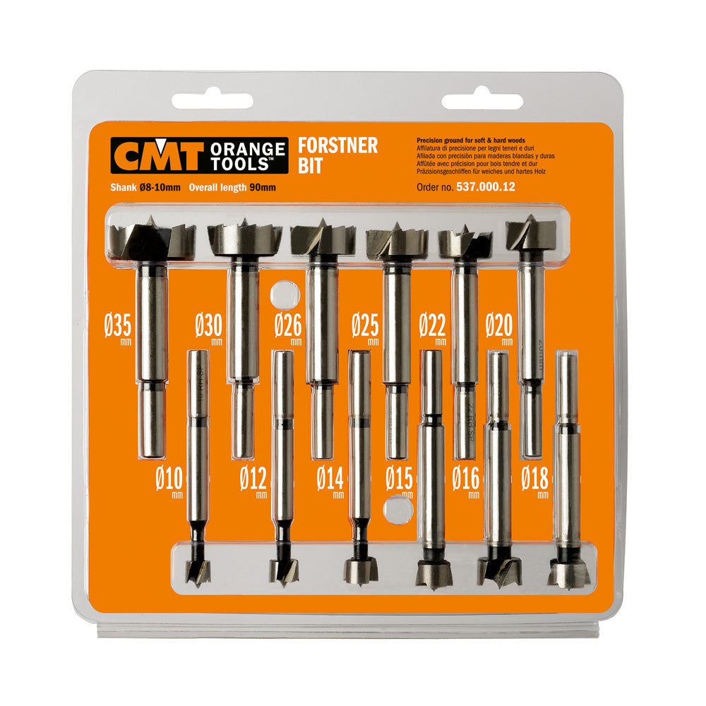Forstner Bit Set With Case 12-Pce Hl S=8-10 Rh