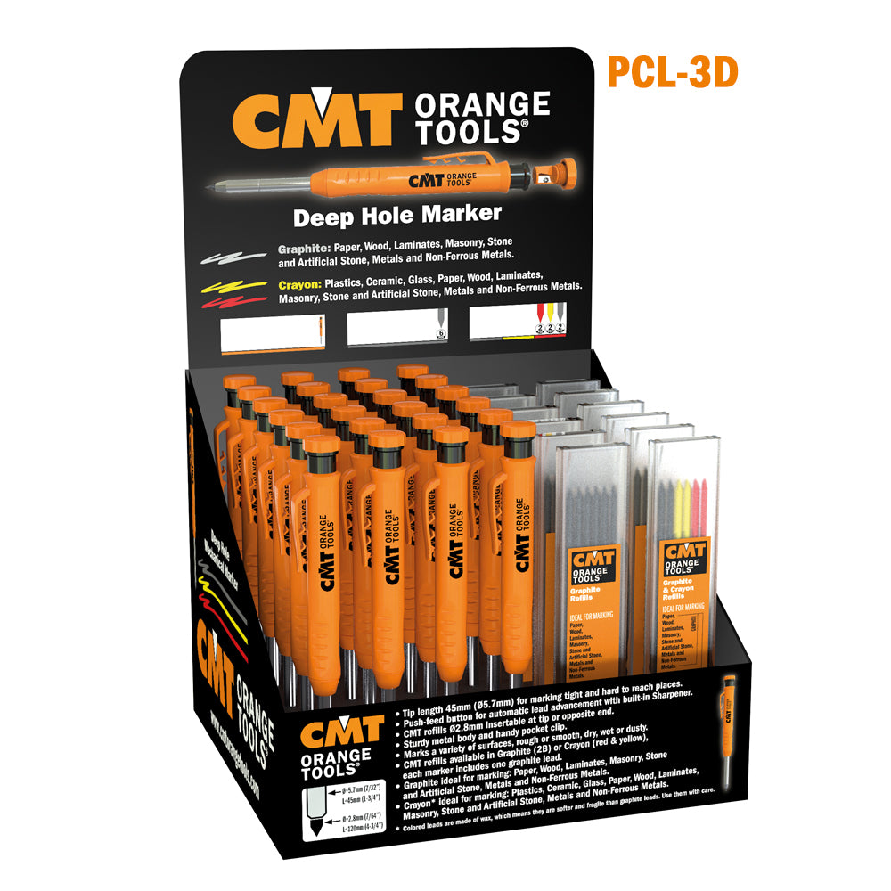 DISPLAY 36pcs PCL-3 PENCILS (24PENCILS+8p/BLACK +4p/COLORS)