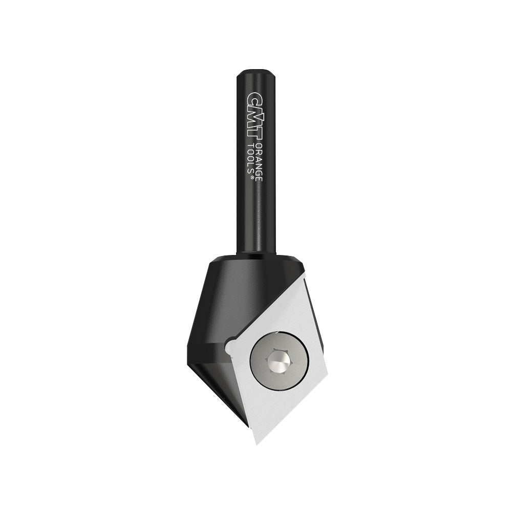 V-GROOVING & SIGNMAKING ROUTER BITS WITH INDEXABLE KNIVES  (
