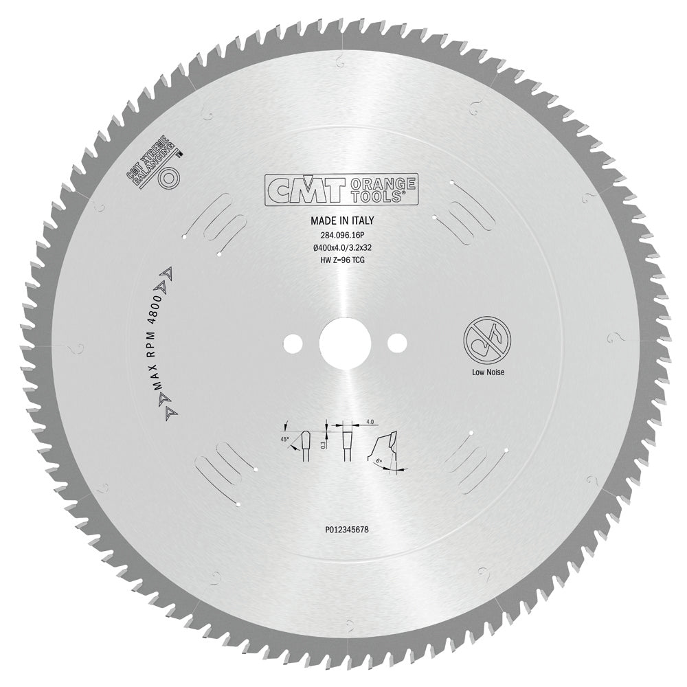 Non-Metal/Plastic Saw Blade 500X4/3.2X32 Z=120 Hw Tcg Pos