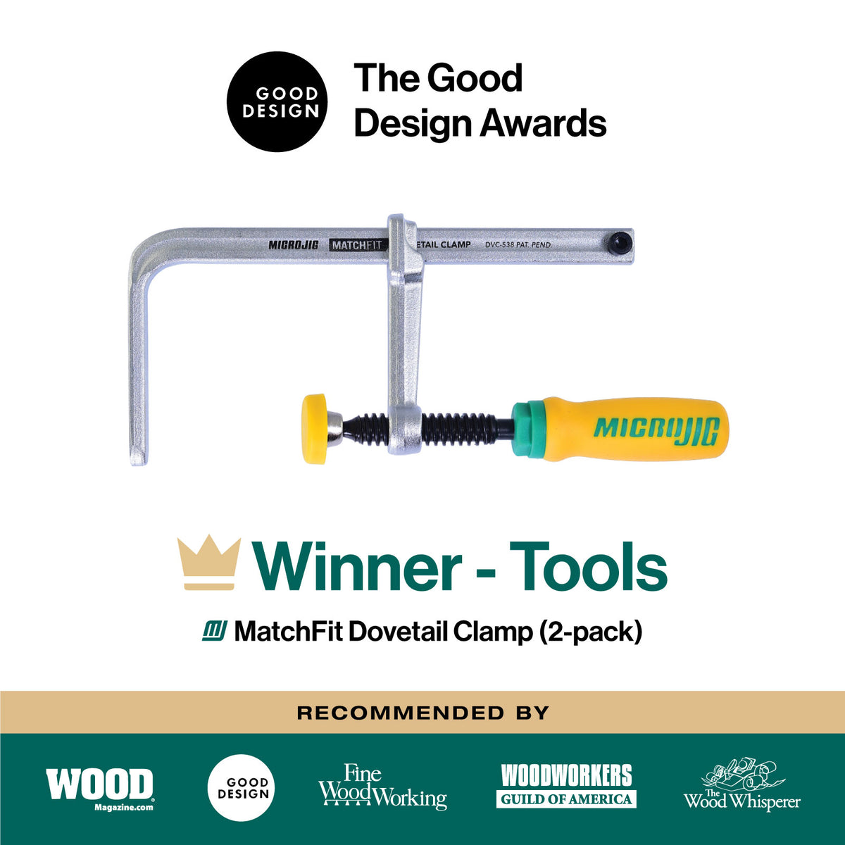 MATCHFIT Dovetail Clamps w/ Soft-Grip