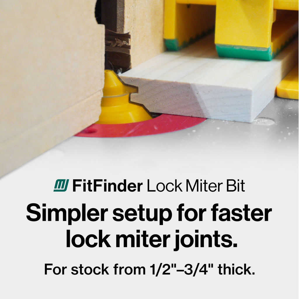 FITFINDER Lock Miter Router Bit (1/2" Shank)