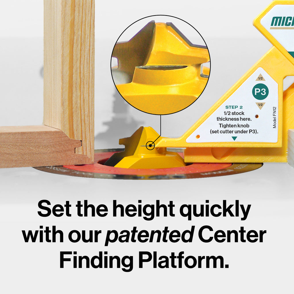 FITFINDER Lock Miter Router Bit (1/2" Shank)