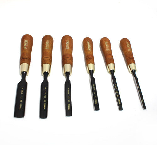 Set of firmer gouges PREMIUM, WOOD LINE PLUS 8-10-12-16-20-26