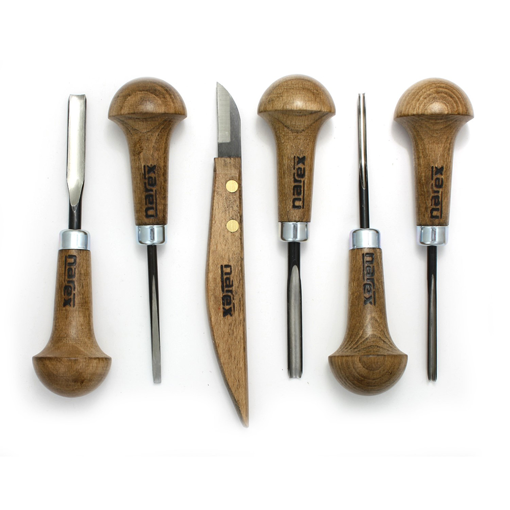 Set of graving chisels, PROFI 6-pc