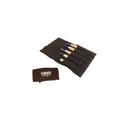 Set of carving chisels START in leather tool roll