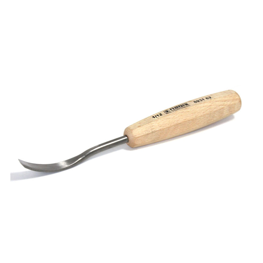 Right skew carving chisel, bent, WOOD LINE STANDARD 12 x 90 mm