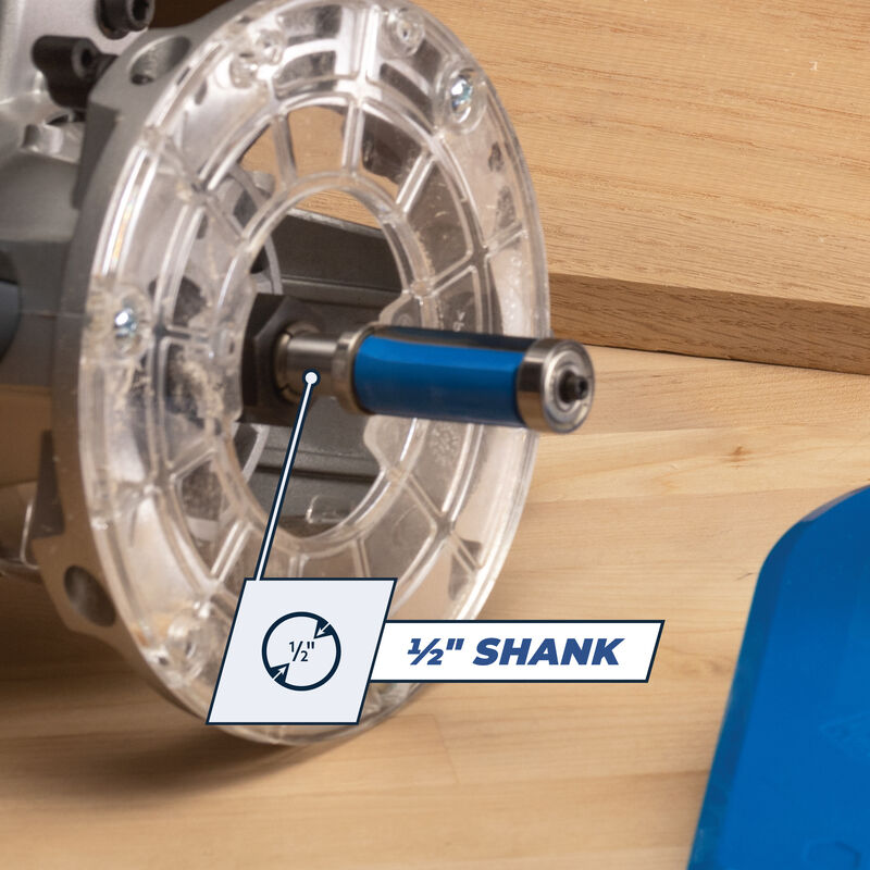 Kreg Flush Trim Bit 3/4" Cut Diameter 35mm Cut Length 1/2" Shank