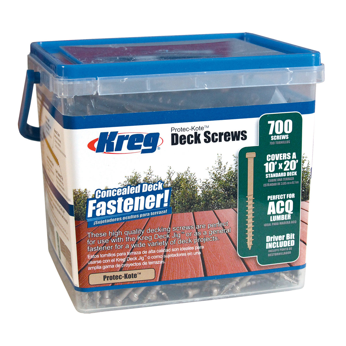 Kreg Protec-Kote Deck Screw - 51mm / 2"  #8 Coarse  Pan head