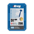 Kreg Blue-Kote WR Pocket Screws - 51mm / 2"  #8 Crse  Washer