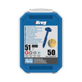 Kreg Blue-Kote WR Pocket Screws - 51mm / 2"  #8 Crse  Washer