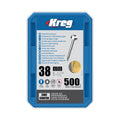 Kreg Zinc Pocket Screws, 1-1/2 Inch #6 Fine Thread, Pan Head (500 Count)