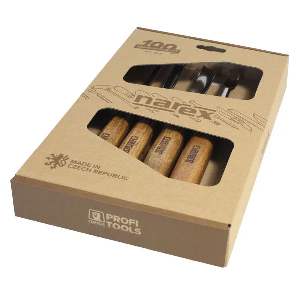 Set of carving chisels 4pc. PROFI